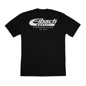 Eibach Men's Black T-Shirt - Engineered to Win Logo